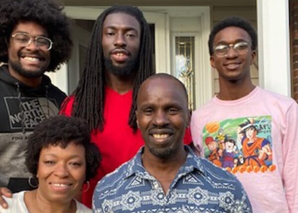 Marcia and Carlos T. Carter with their three sons, from left to right, Elijah, Daylon, Isaiah. (Photograph courtesy of Carlos T. Carter)