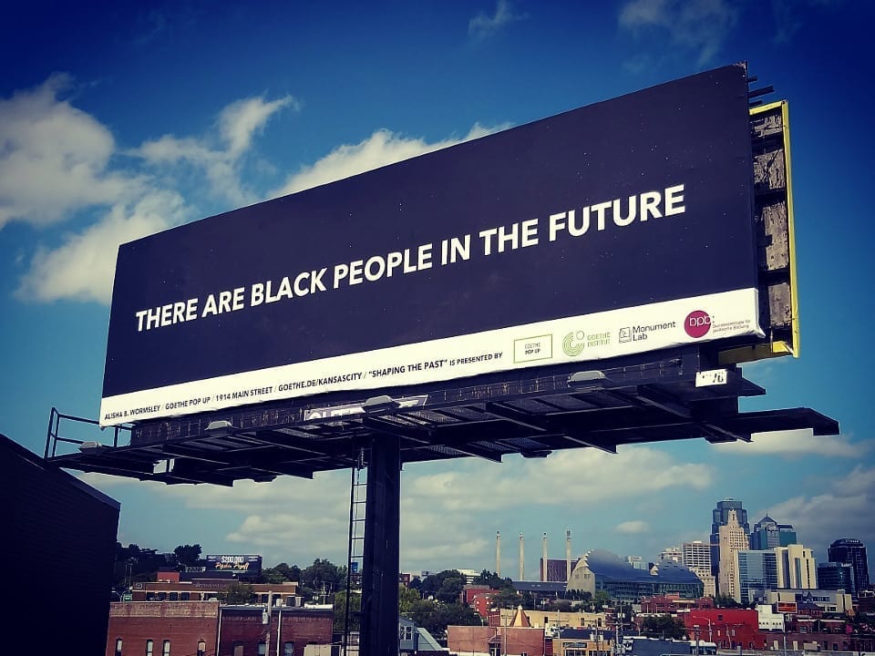 There are Black people in the future billboard