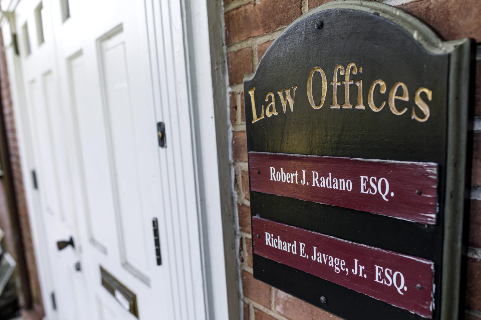 The law offices of Robert J. Radano, a district judge who had the equivalent of five months without court appearances in 2019 despite receiving good benefits paid by taxpayers. DAN GLEITER / PennLive