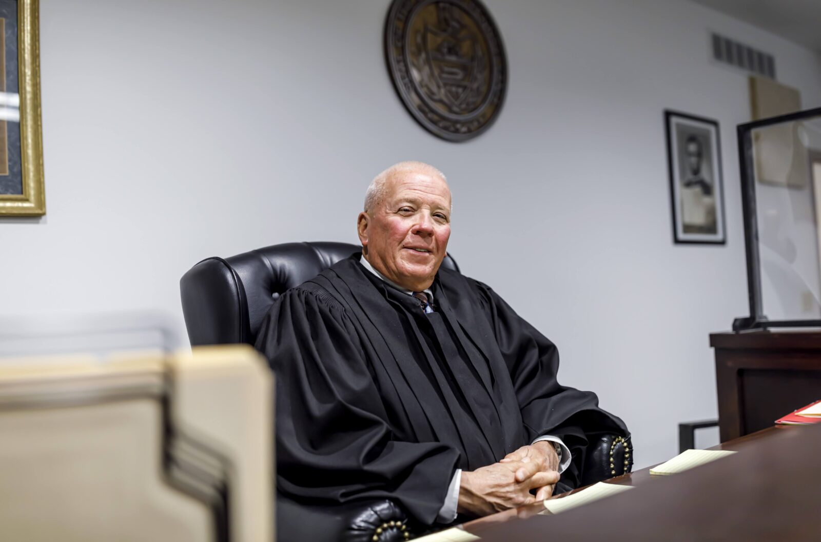 Magisterial District Judge David Judy, president of the Dauphin County Magisterial District Judge Association, said he has always considered being a district judge a full-time job, but knows not all of his colleagues agree. DAN GLEITER / PennLive