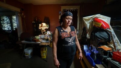 Hundreds of thousands of Pennsylvanians, including Sandra Huffman of East Greenville, Pa., have been struggling to make ends meet in January because of a month-long gap in coronavirus unemployment benefits. (Jessica Griffin / Philadelphia Inquirer)