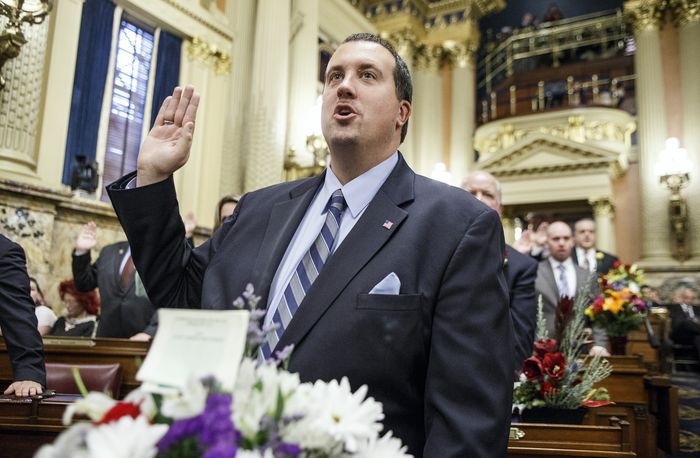 Rep. Seth Grove (R., York) thinks there’s an easy way to fix the byzantine process the public must go through to find spending information: “Just post it online.” (Dan Gleiter / PennLive)