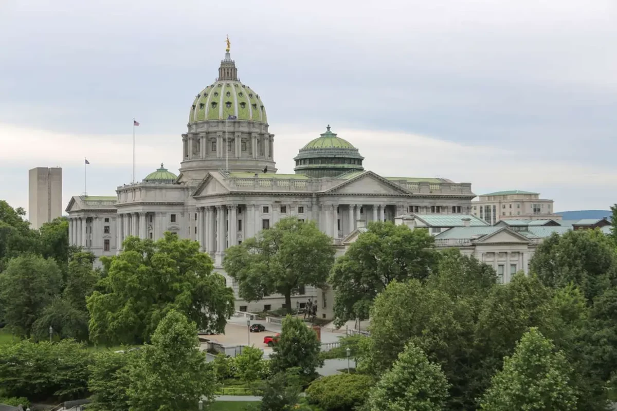 The Pennsylvania legislature spent $203 million from 2017 through 2020 just to feed, house, transport, and provide rental offices and other perks for lawmakers and their staffs. See the lawmakers who tallied more than $100,000 in expenses during that time. (KALIM BHATTI / The Philadelphia Inquirer)