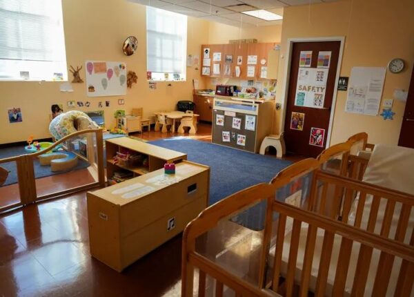 Kym Ramsey had to close the infant room at her Montgomery County child care facility because of a staffing shortage. THOMAS HENGGE / Staff Photographer