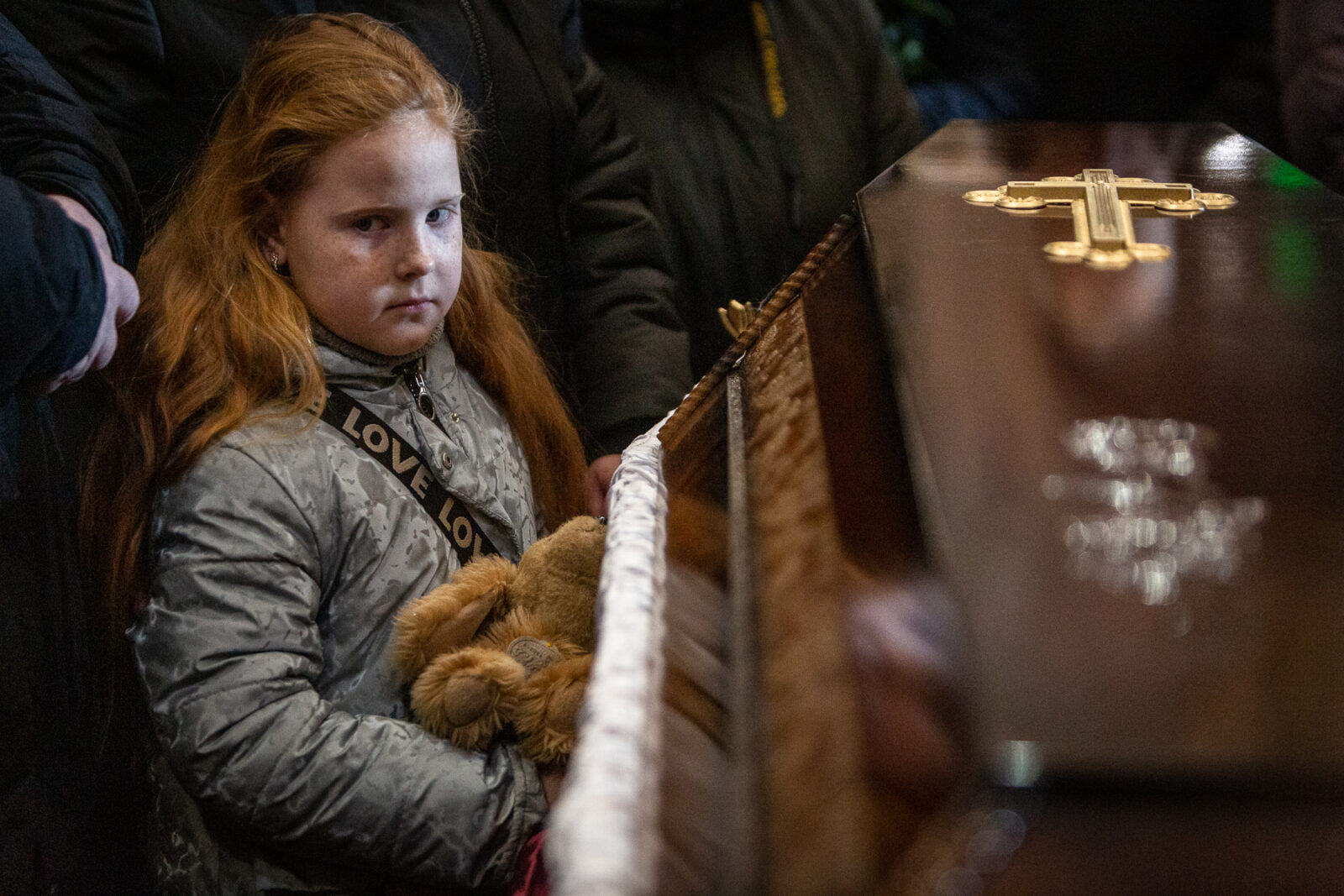 A funeral was held for three of those killed at the International Peacekeeping and Security Center in Yavoriv outside of Lviv near the border with Poland Sunday morning. It was held at the Church of the Most Holy Apostles Peter and Paul in Lviv, Ukraine.