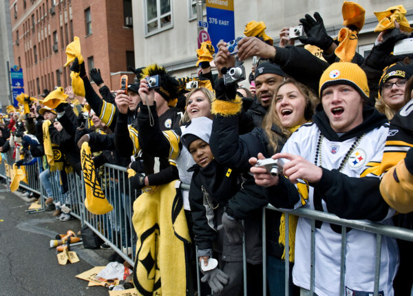 Victory Parade in downtown Pittsburgh to honor the new Super Bowl Champions. 350 thousand fans showed up