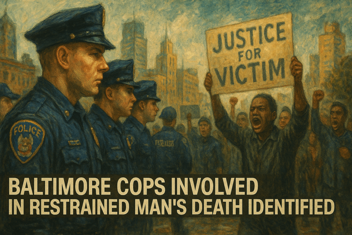 Baltimore cops involved in restrained man's death identified ...