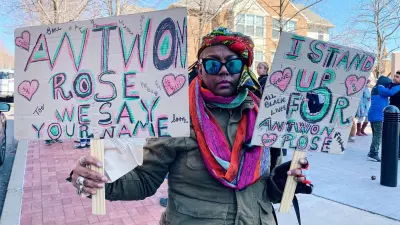 Protesters came out to voice their discontent with the verdict in the case of the Antwon Rose killing. Photo by Carmen Gentile