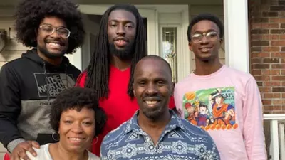 Marcia and Carlos T. Carter with their three sons, from left to right, Elijah, Daylon, Isaiah. (Photograph courtesy of Carlos T. Carter)