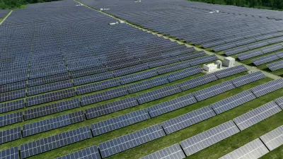 Turrill Solar Plant, owned by DTE Energy, provides renewable energy to homes in Lapeer, Mich., through the MIGreenPower plan. Image provided by DTE Energy.